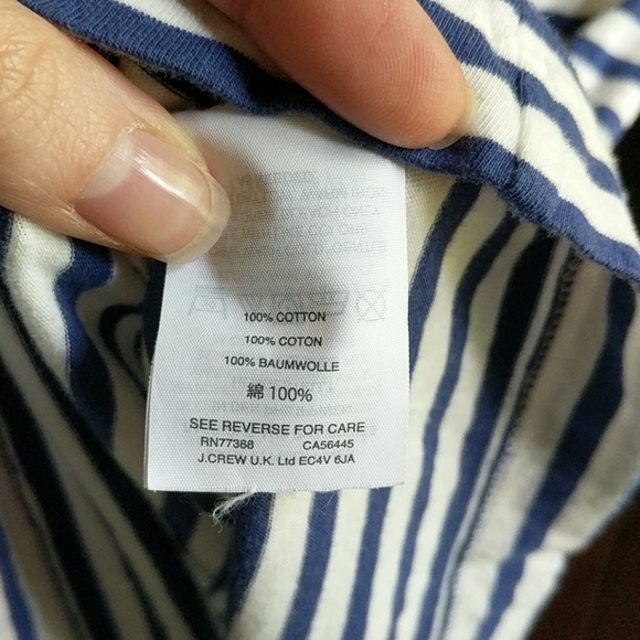 2T Crewcuts blue and white striped ruffle dress - Picture 3 of 3